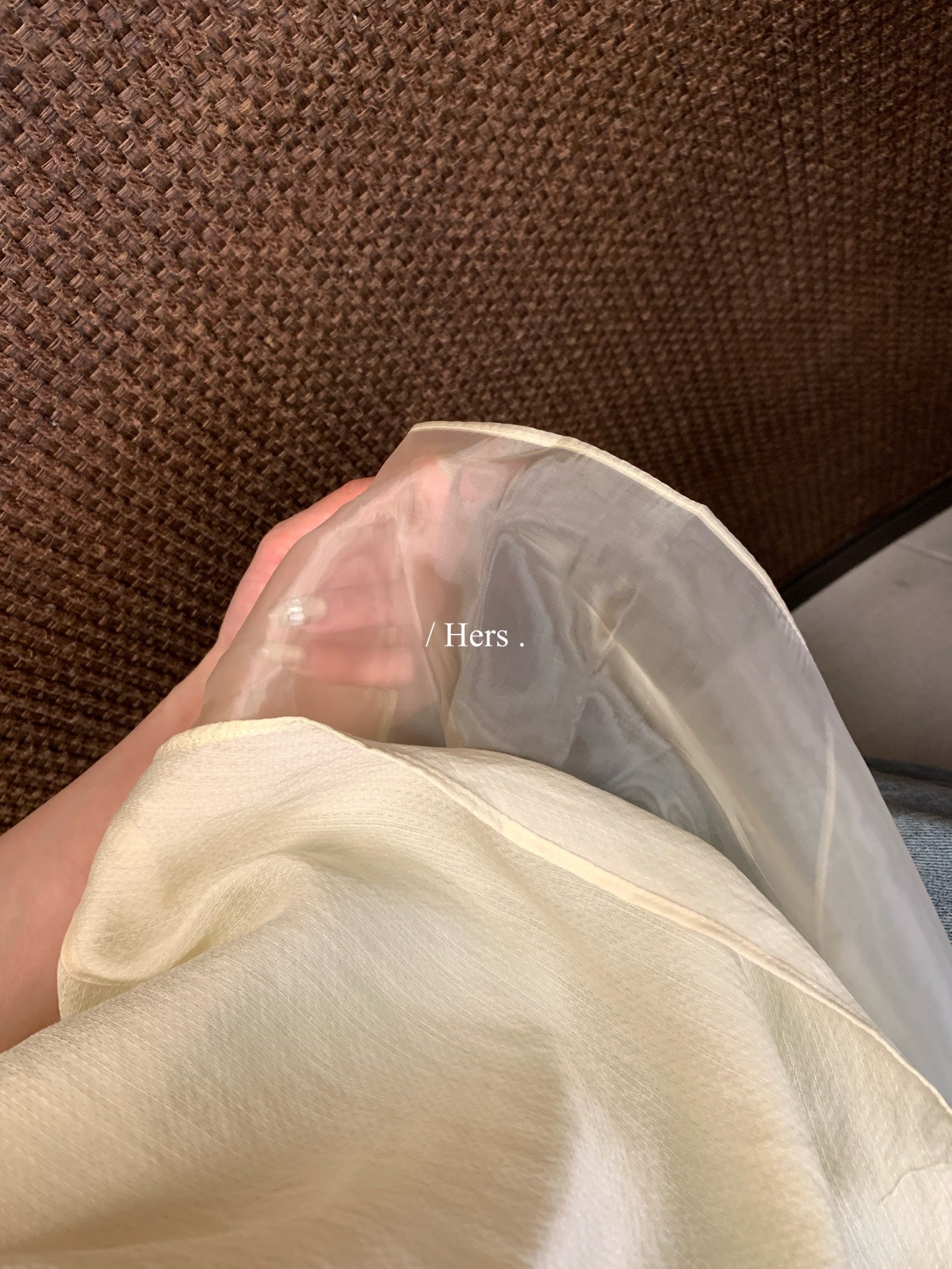 Hers - 肌理感無袖紗紗小衫 80354#