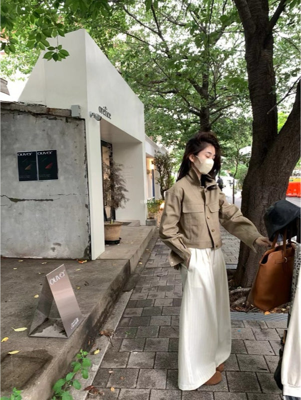 HERS> 韓代水洗牛仔棉外套 0938#