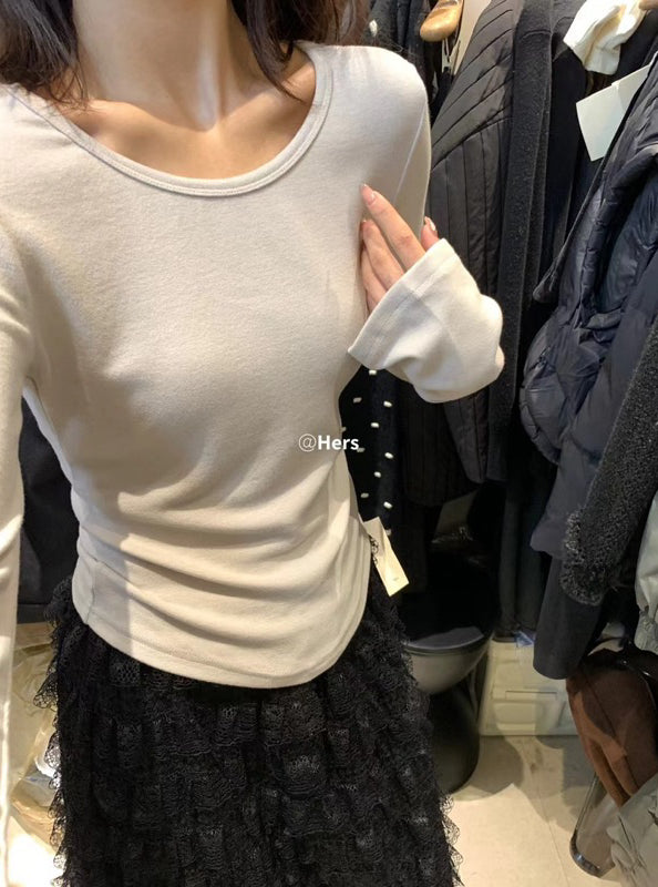HERS> 後背蕾絲拼接上衣 #10318#
