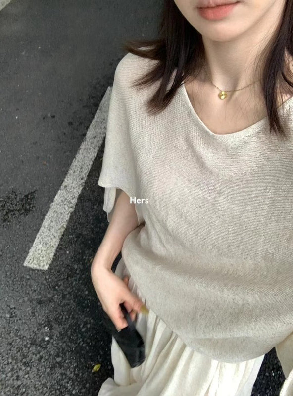 HERS> 蝙蝠袖針織套裝 20952#