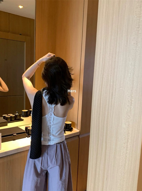 HERS> 美背蕾絲工字背心 20521#