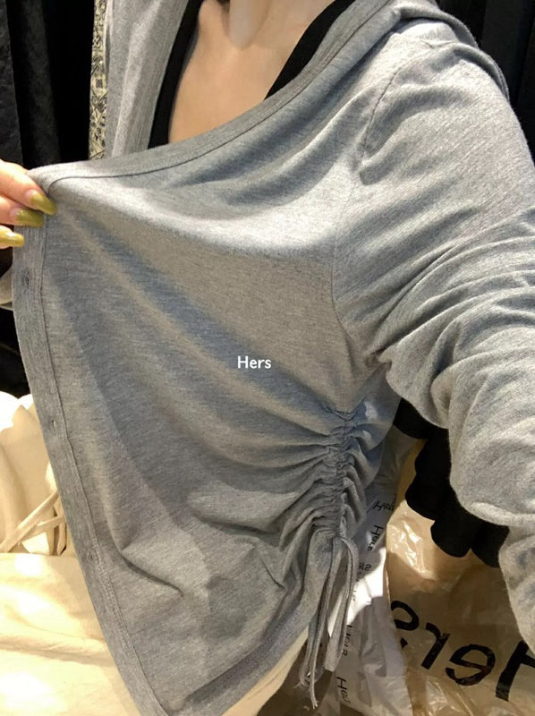 HERS> 涼感薄棉設計感防曬衫 20964#