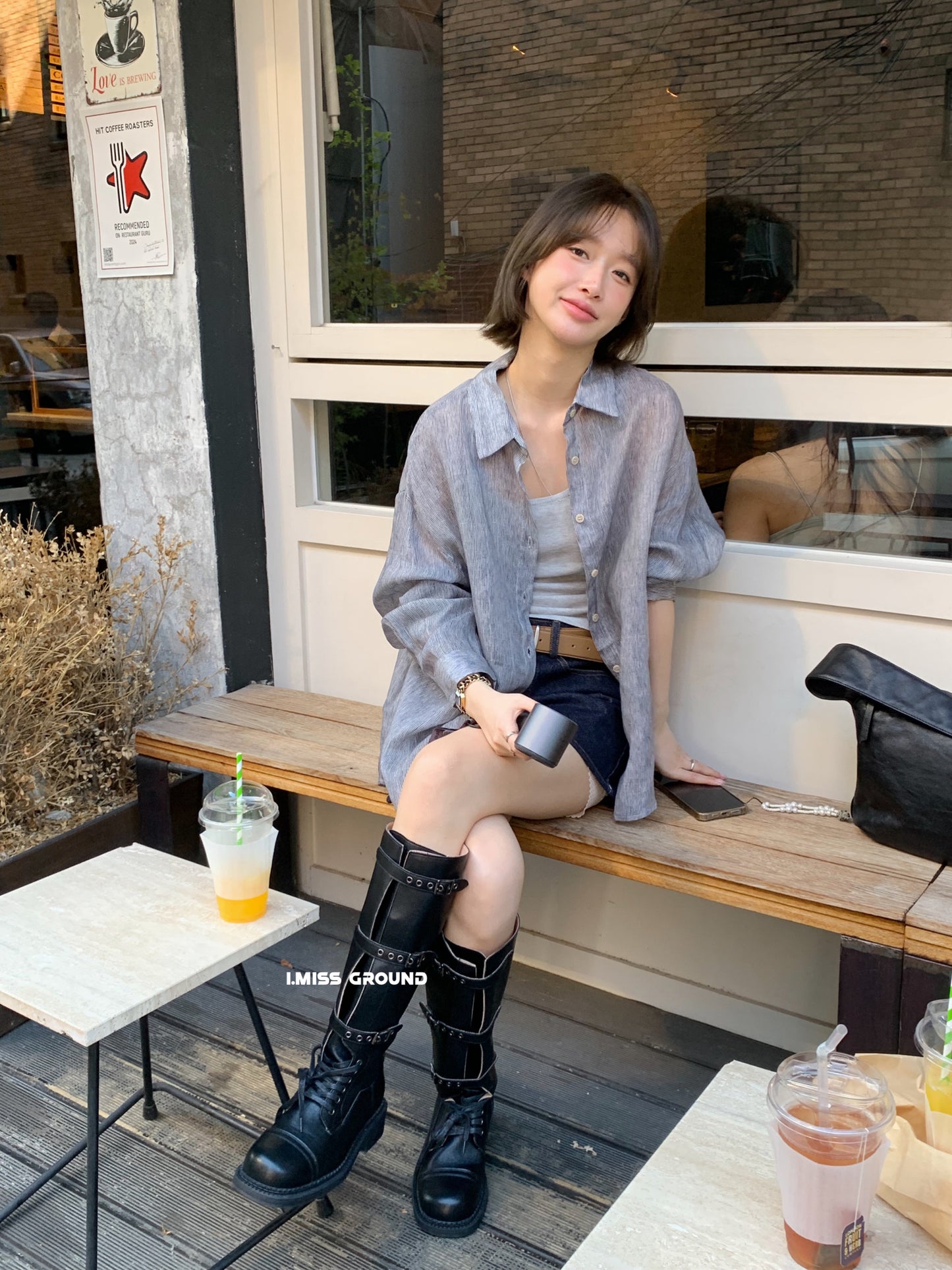 i miss - 苎麻天絲襯衫 3029#