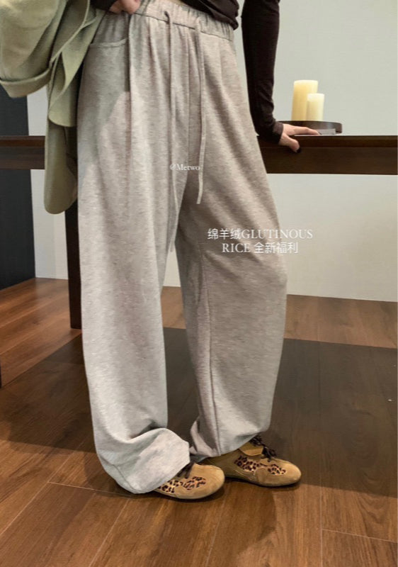 METWO> 糯糯絨棉褲#2075#