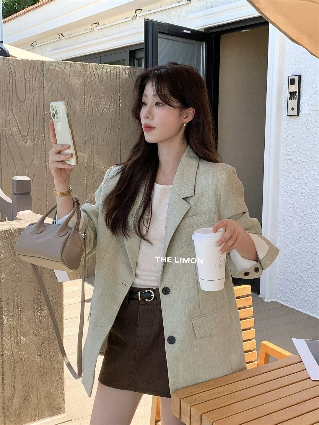LEMON> 西裝外套搭配今天是韓劇女主 8226#