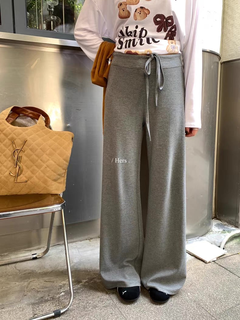 HERS> 簡約中古感慵懶休閒褲 92210#