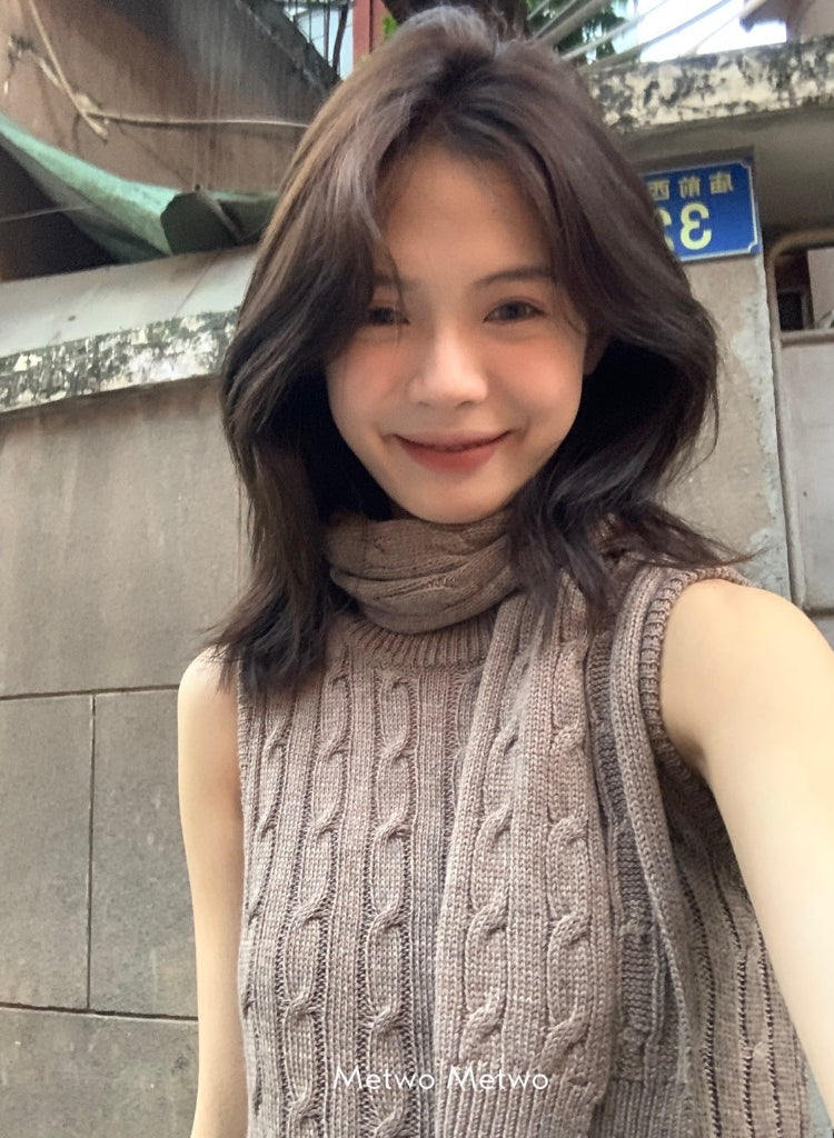 METWO> 私服系列!背心氣質兩件套 8249#