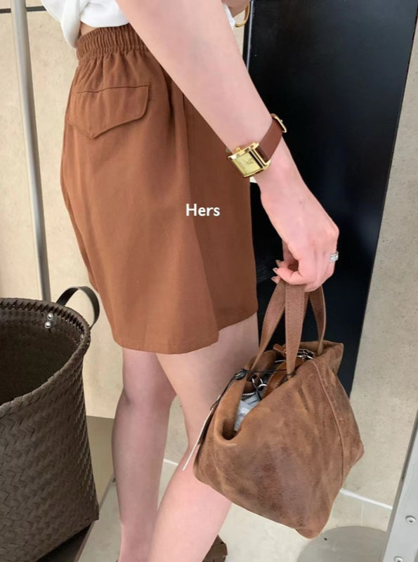 HERS> 美式棉麻短褲 9401#