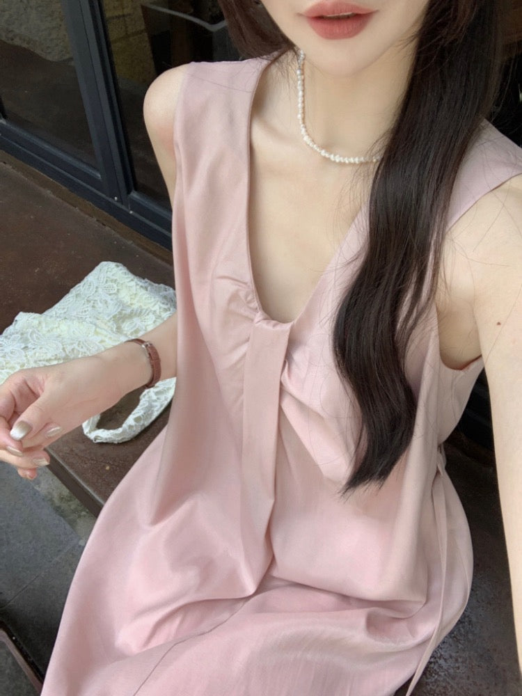 NENE> 扭結設計感無袖洋裝 2192#
