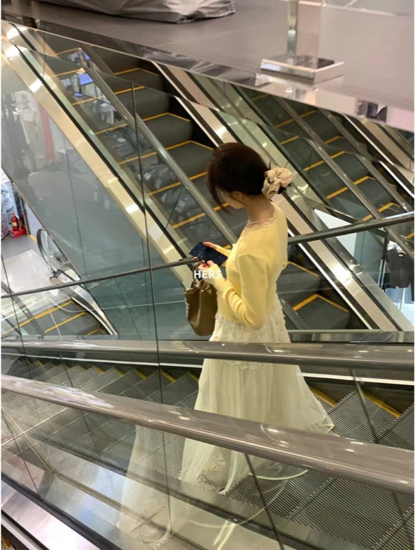 HERS> 5色氣質蕾絲拼接上衣 20505#