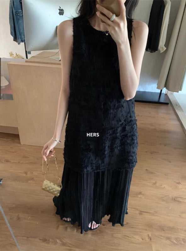 HERS> 長款貴氣連衣裙 20818#