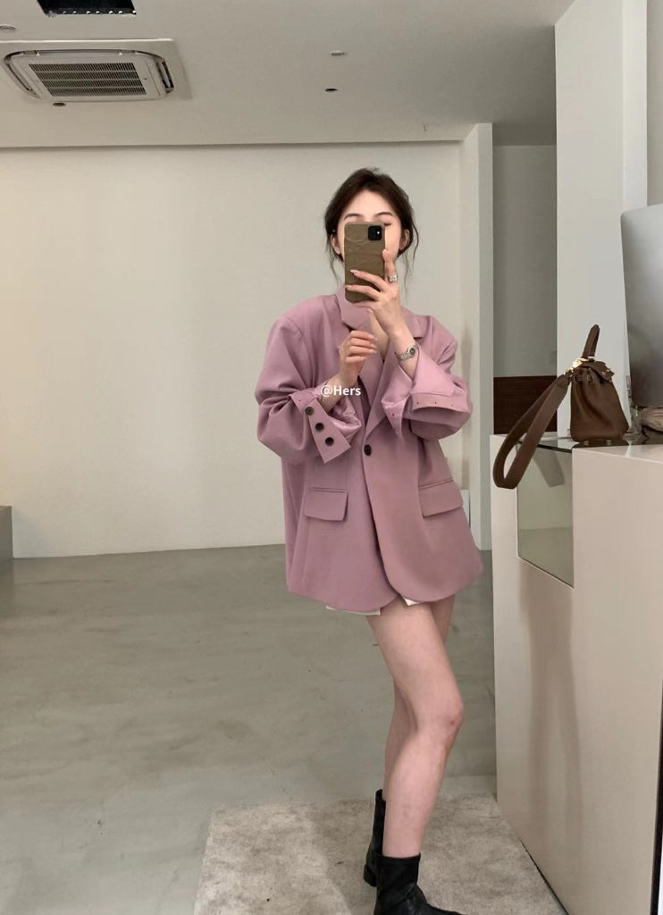 HERS>後鈕扣西裝外套 8056#