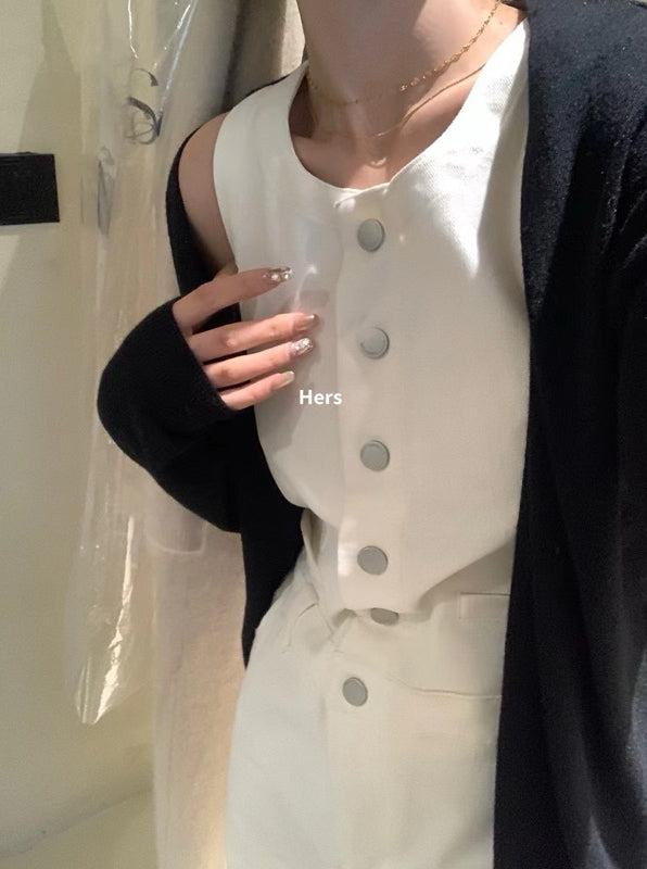 HERS> 牛仔背心連衣裙 9159#