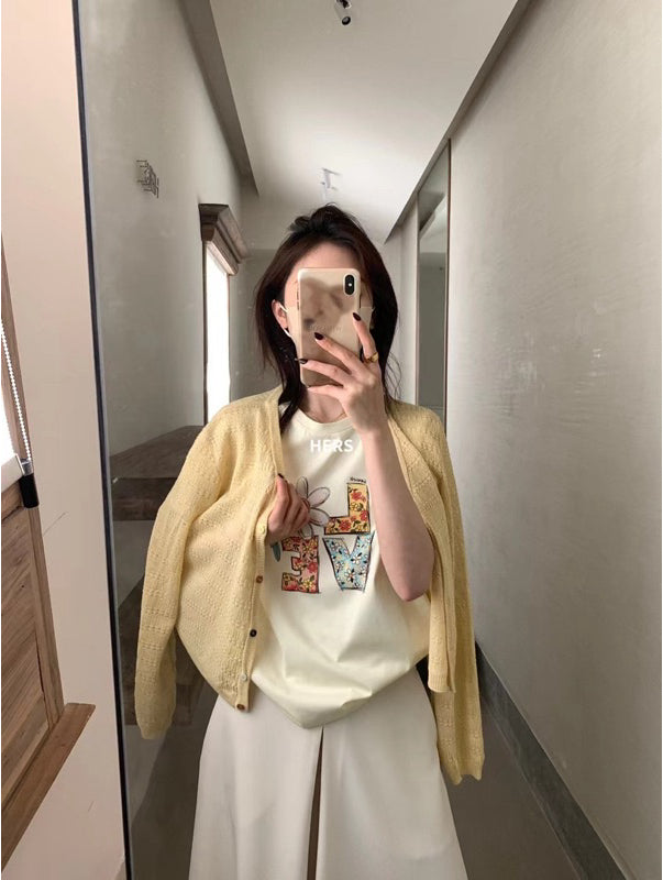 HERS> 彩釦防曬開衫 20696#