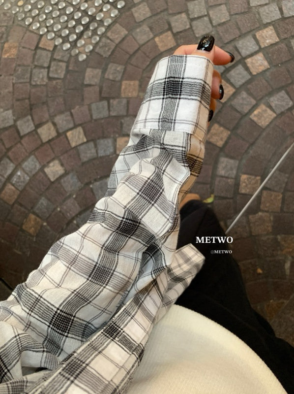 METWO> 早秋格子襯衫 2009#