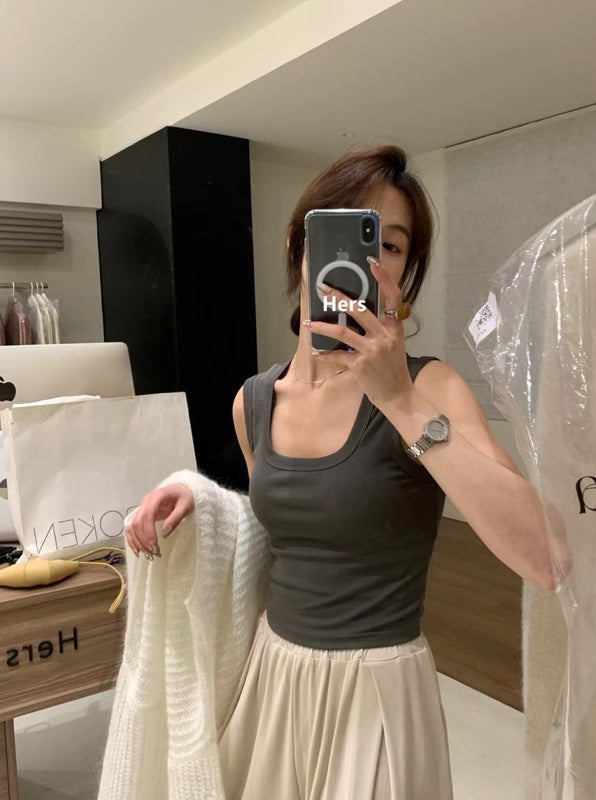 METWO>彈性棉坎肩背心11色 9225#