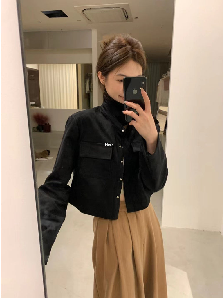 HERS>麂皮絨小外套 8069#
