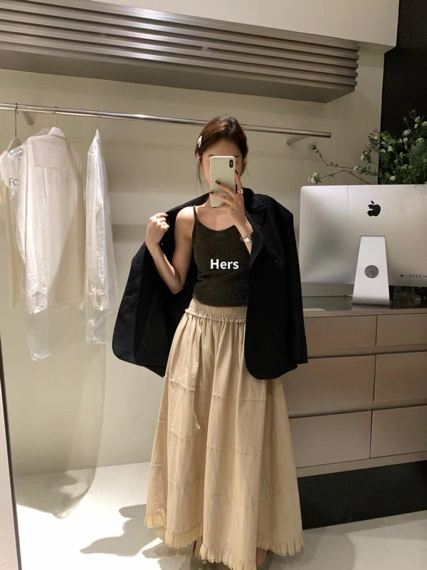 HERS> 鬆緊高腰裙 9170#