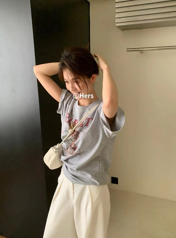 HERS> 寶寶兔兔韓代T 9328#