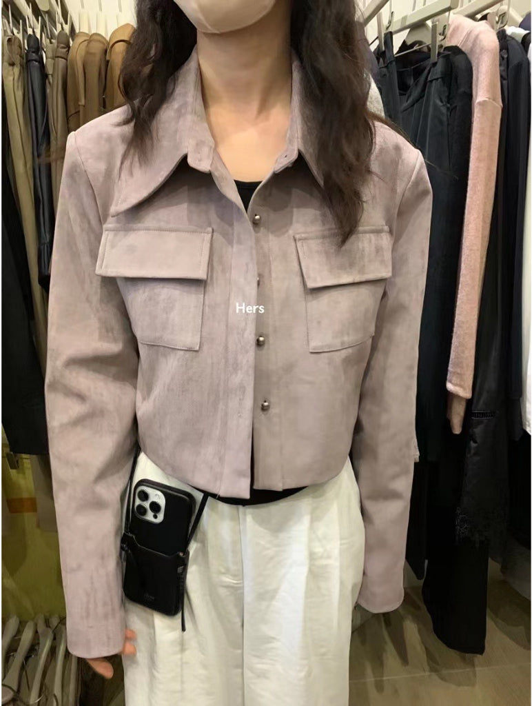 HERS>麂皮絨小外套 8069#