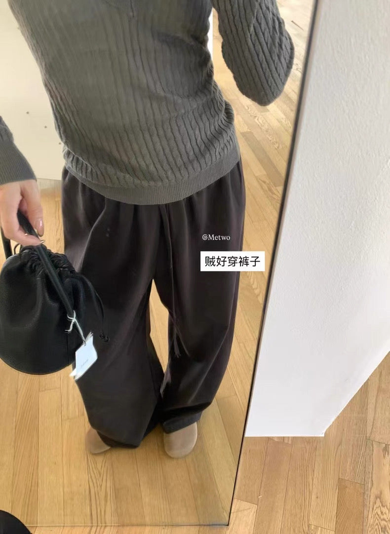 METWO - 掛脖純欲針織兩件套 8846#