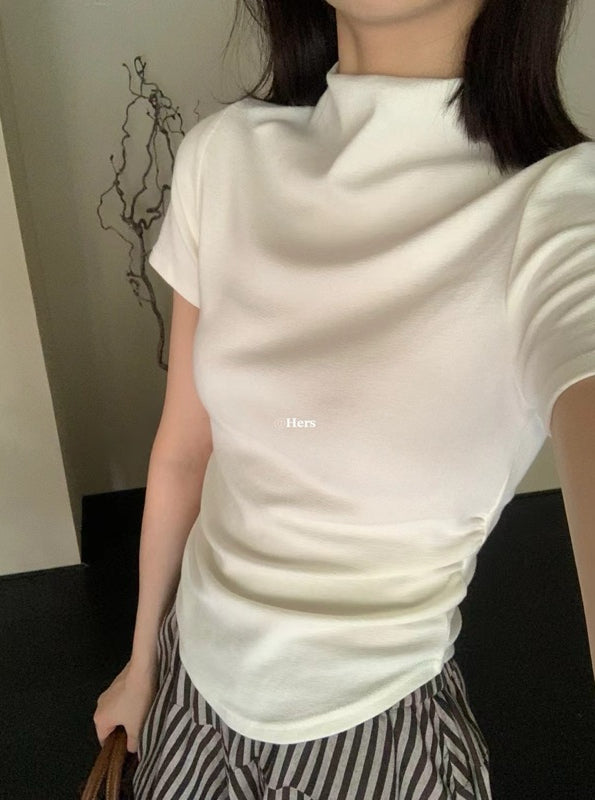 HERS>#微領扭摺T 0964#