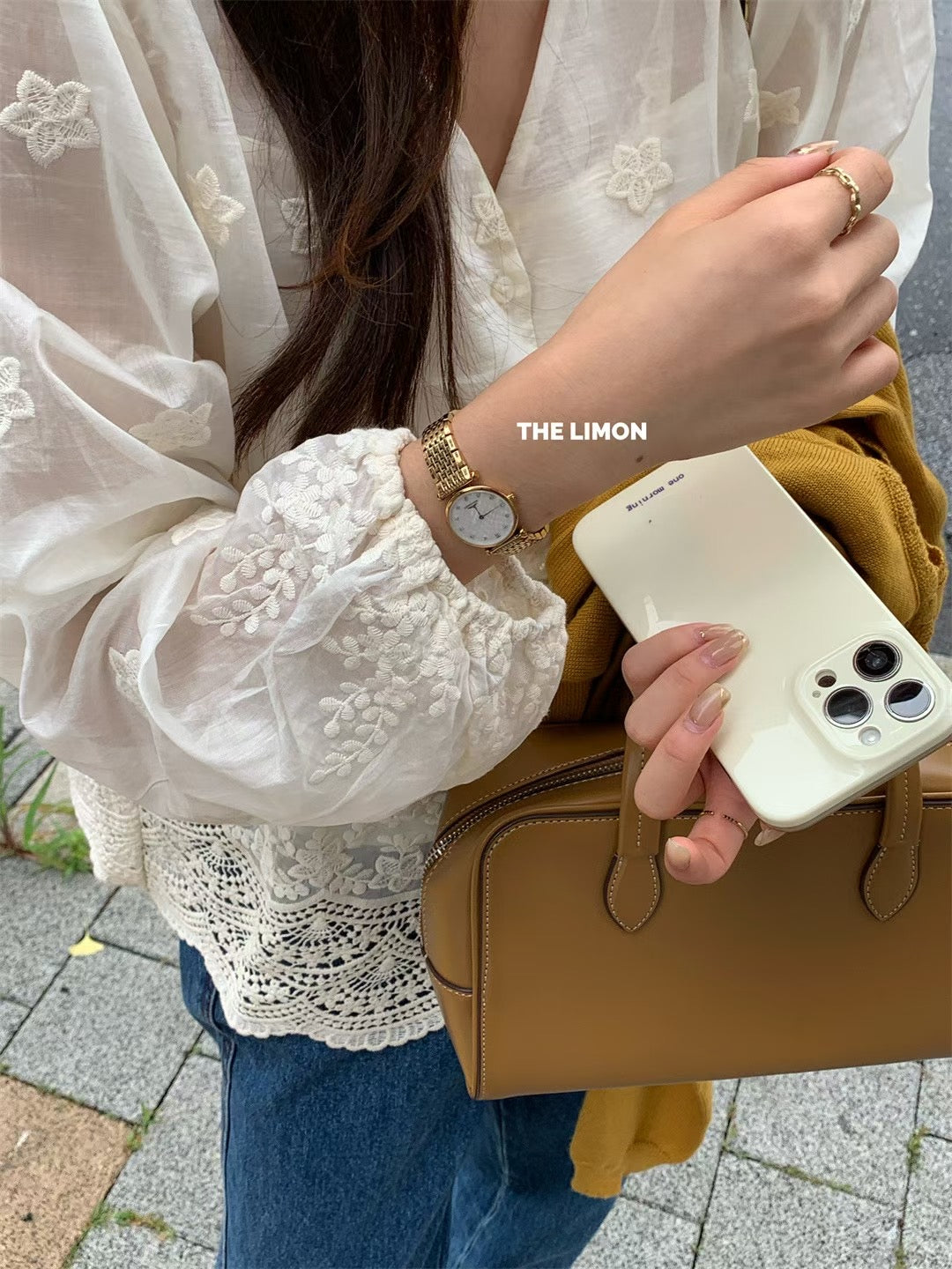 THE LEMON> 工藝刺繡兩件套 9007#