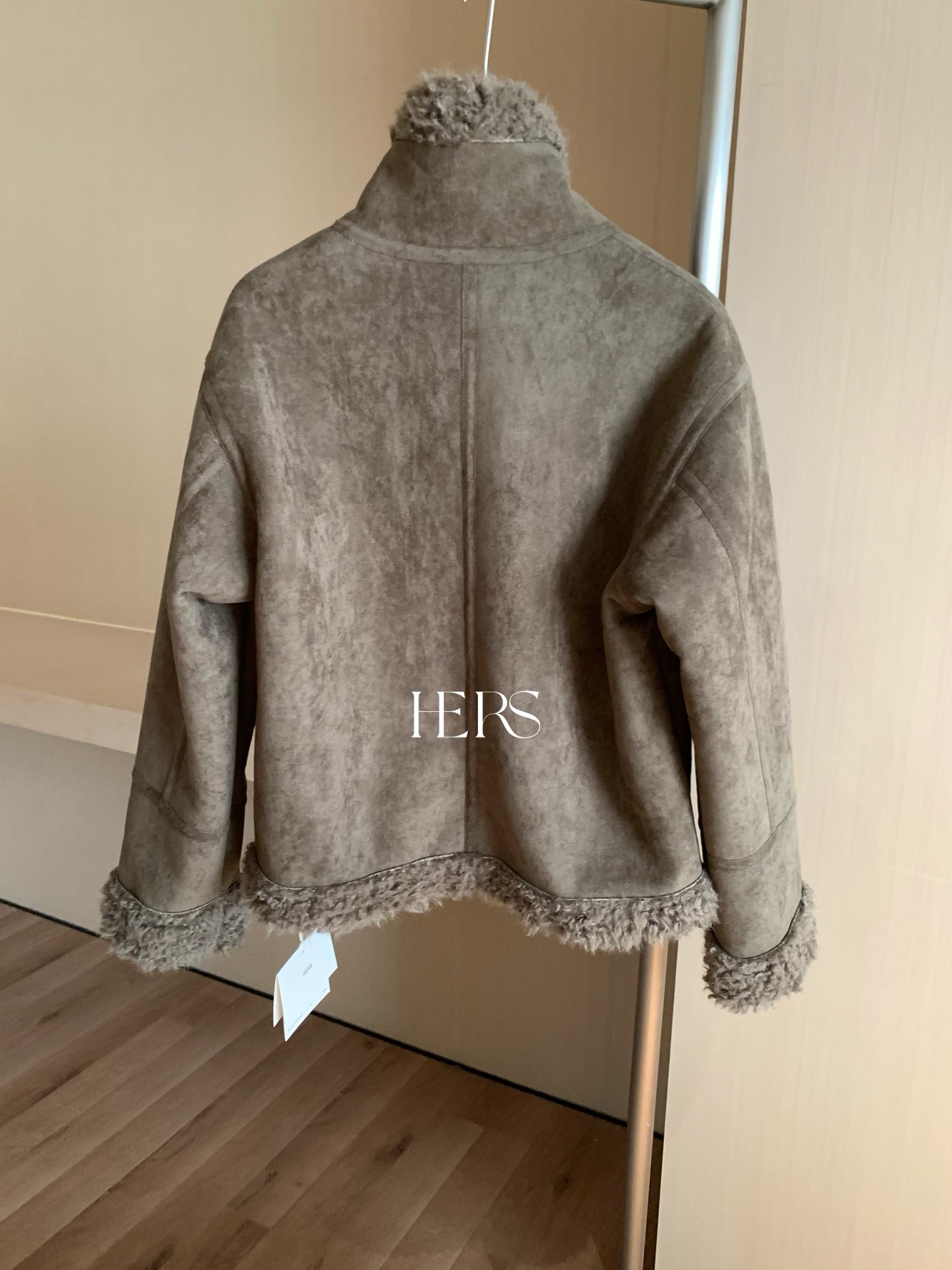 seeUbye - 皮毛一體機車外套夾克(含小包包) 92703#