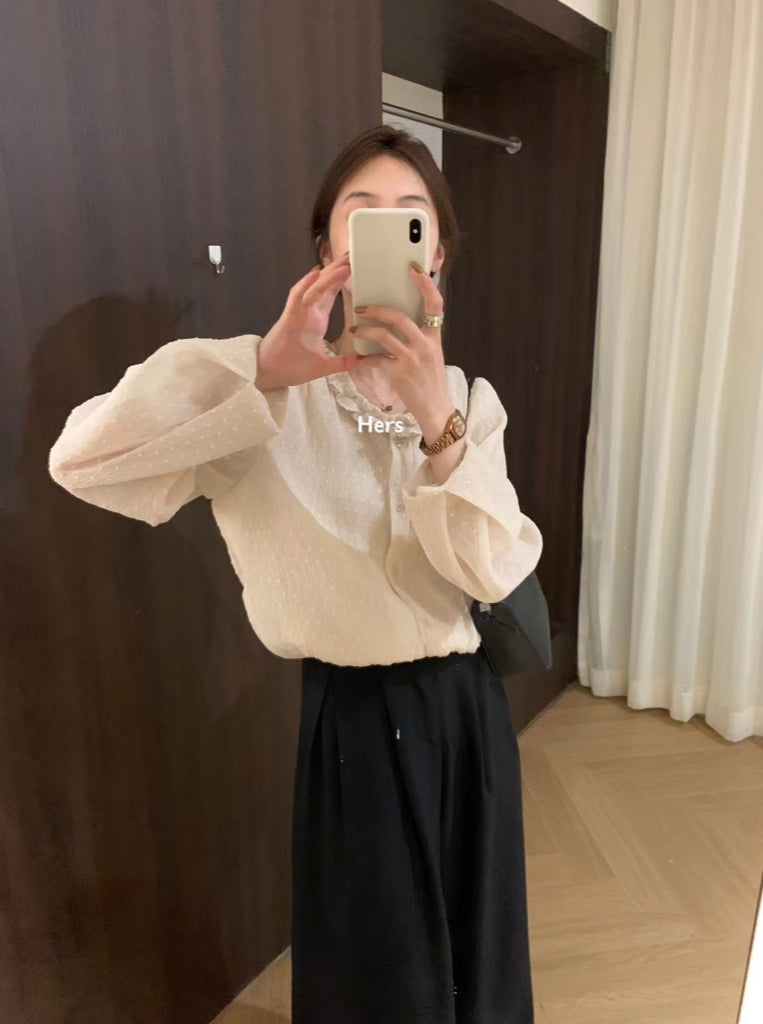 HERS>法式點點小衫 8092#