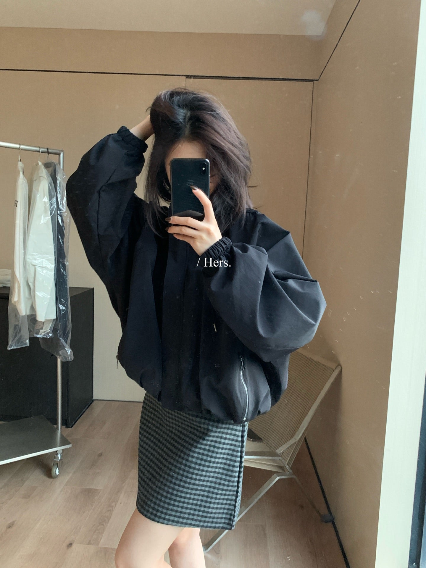 Hers - 韓標 廓型連帽外套 92311#