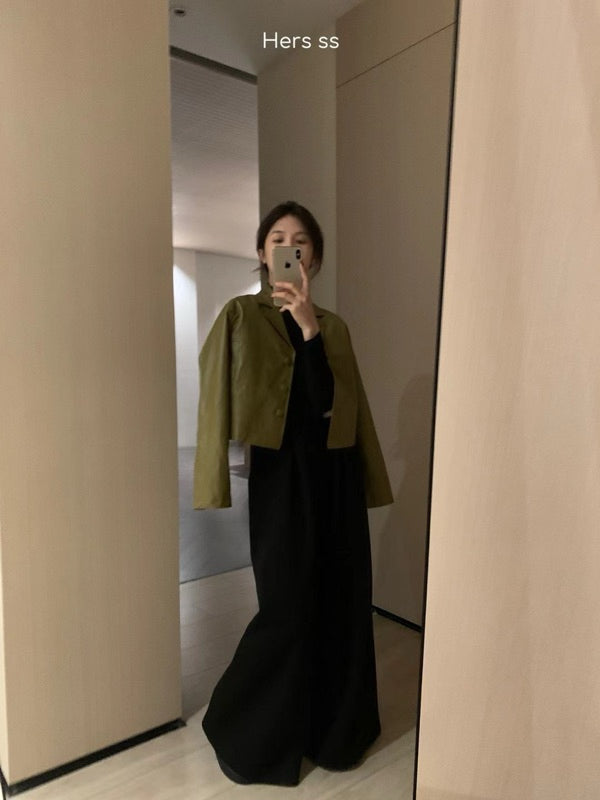 HERS> 簡約防曬皮外套 8062#