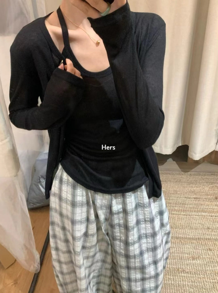 HERS> 防曬罩衫背心2件套21092#