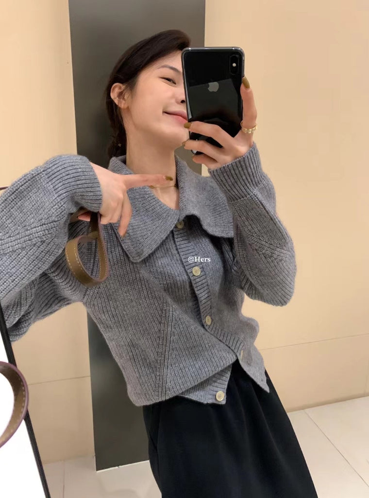 HERS>小翻領毛衣 8164#