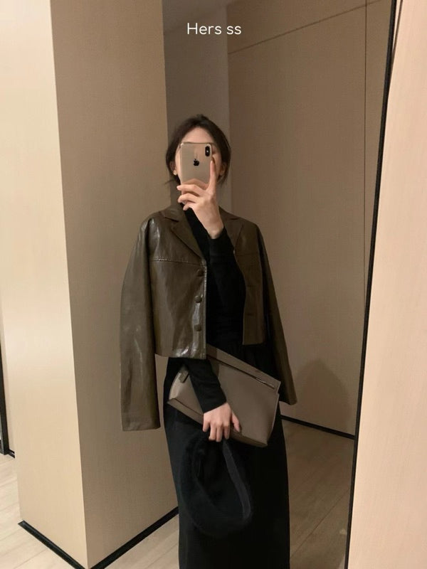 HERS> 簡約防曬皮外套 8062#