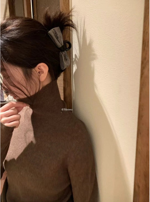 METWO> 山羊絨高領針織 2240#
