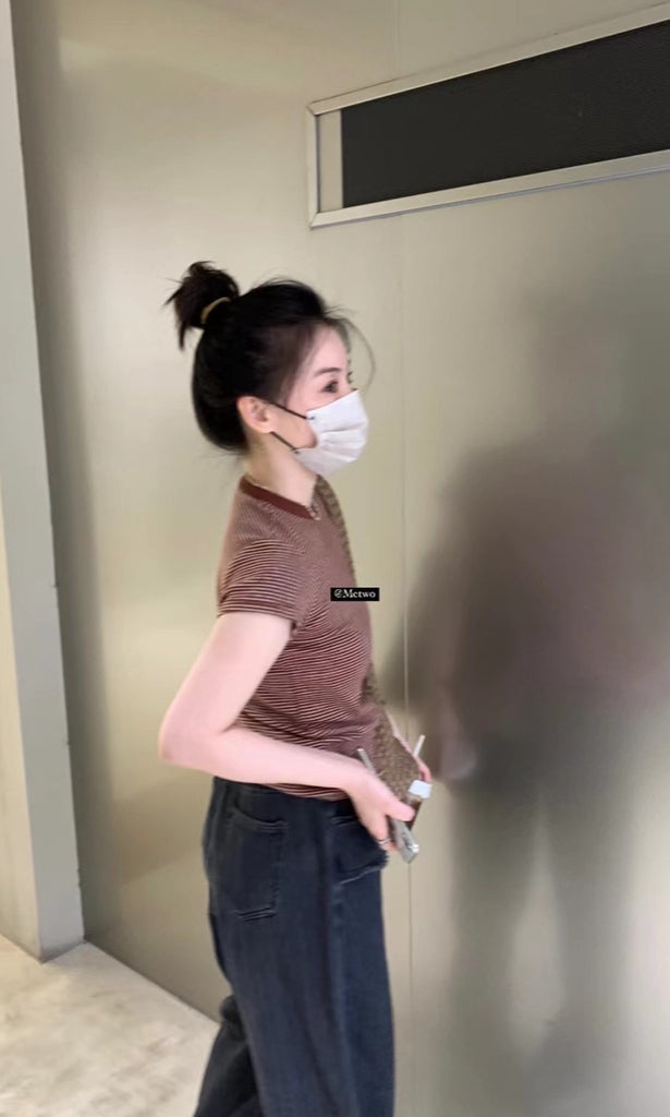 METWO> 復古!買手碳黑牛仔褲 1089#