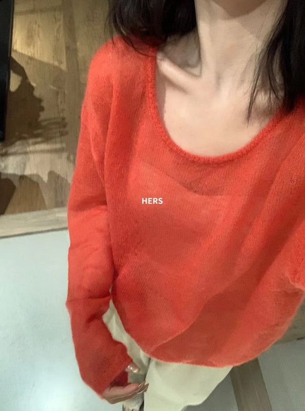 HERS>基本款通勤毛織套衫 20412#