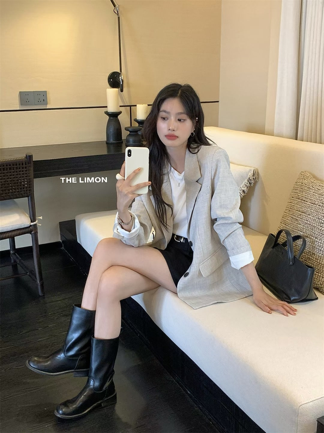 LEMON> 西裝外套搭配今天是韓劇女主 8226#
