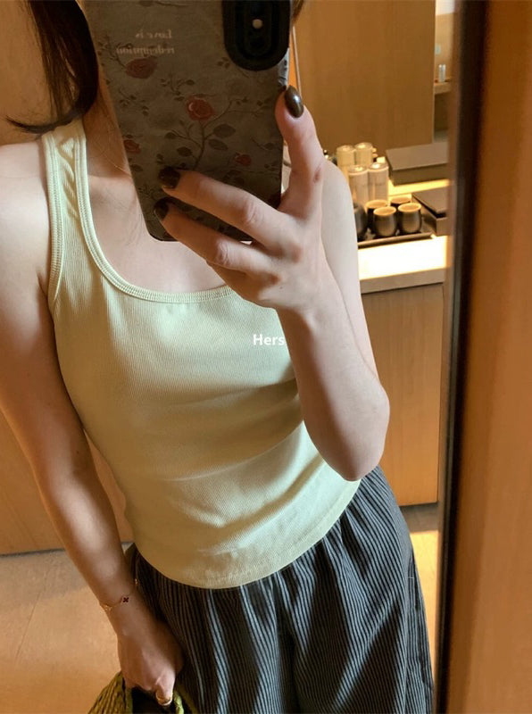 HERS> 美背蕾絲工字背心 20521#