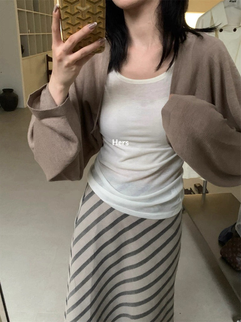HERS> 慵懶調性防曬罩衫 21080#