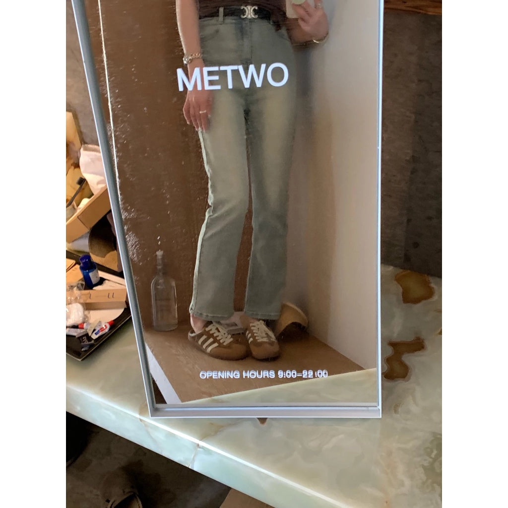 現貨*1231#METWO 360°高彈牛仔直筒褲sml