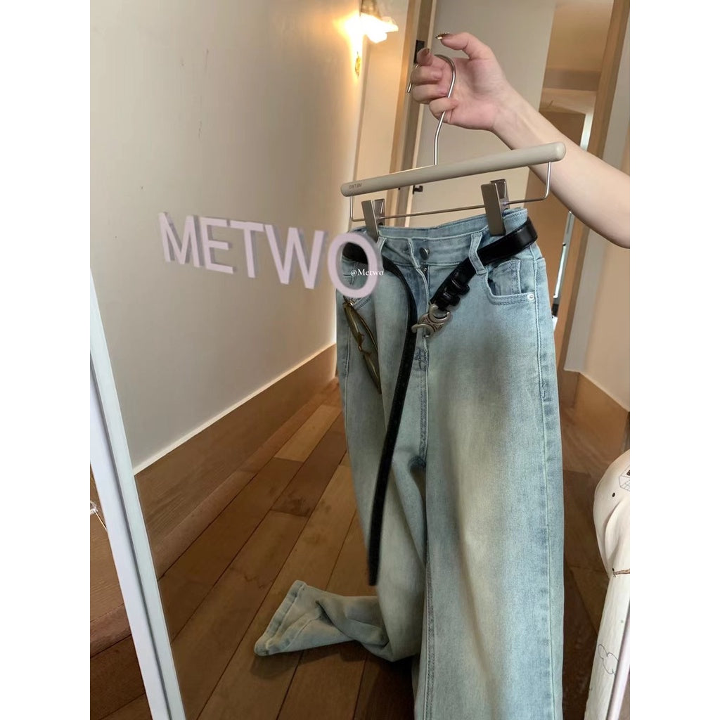 現貨*1231#METWO 360°高彈牛仔直筒褲sml