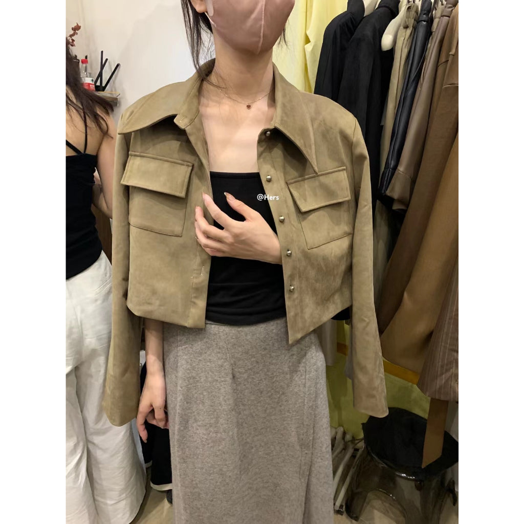 現貨*8069#HERS麂皮絨小外套