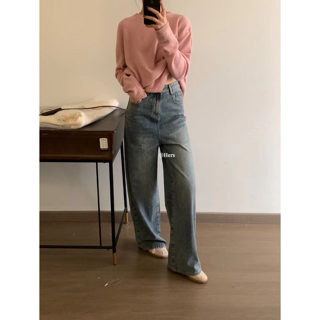 現貨*8111#HERS 闊腿牛仔褲