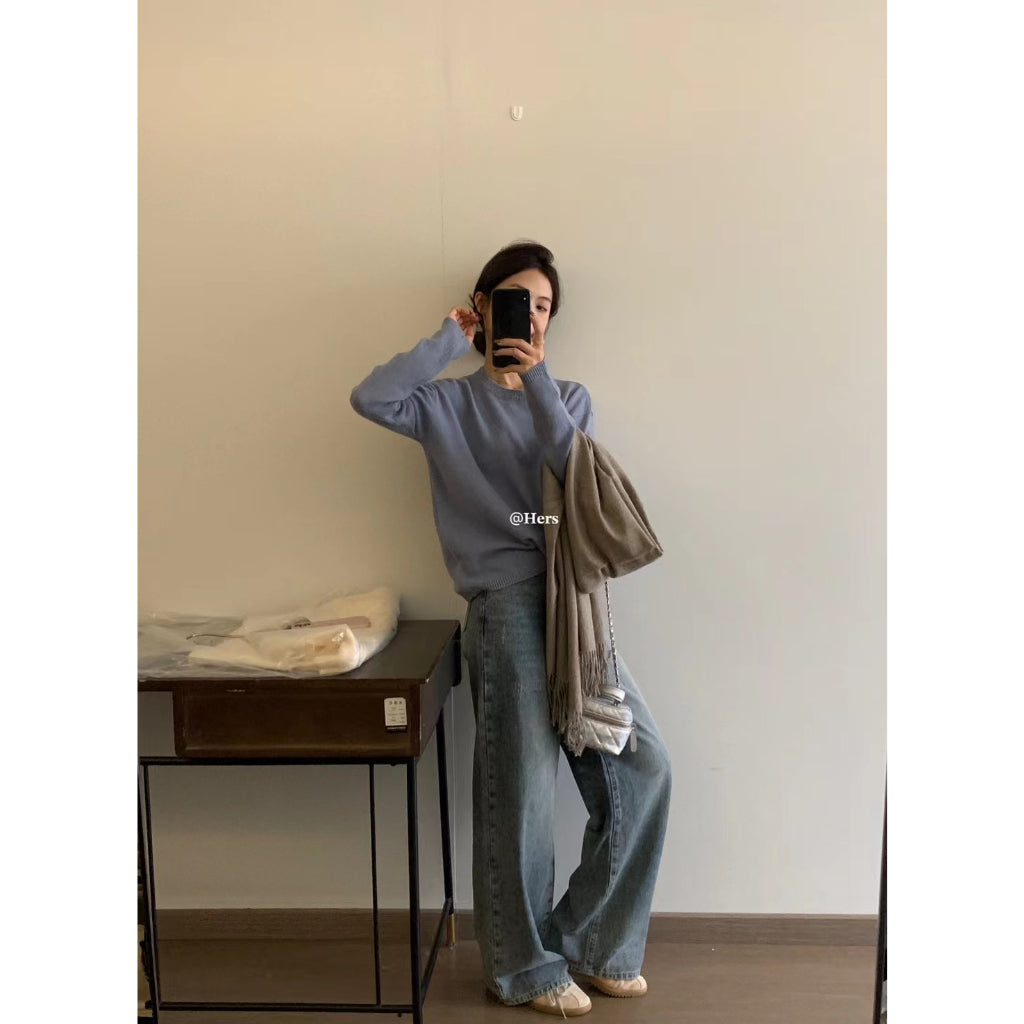 現貨*8111#HERS 闊腿牛仔褲