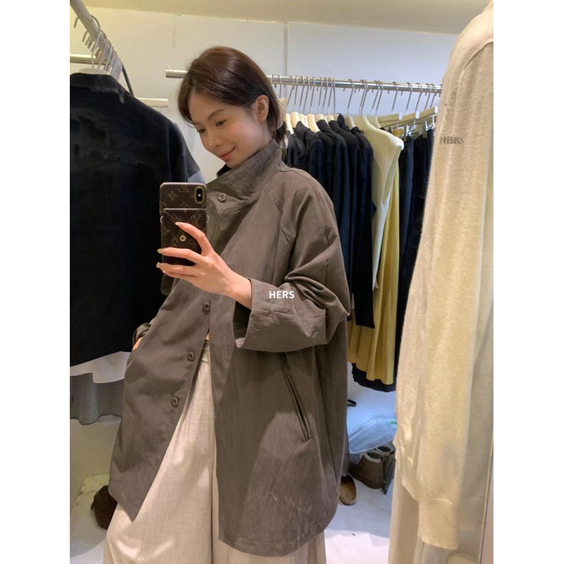 現貨* HERS 早春立領風衣 20277#