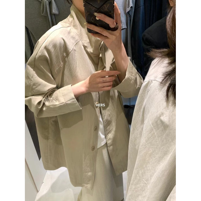 現貨* HERS 早春立領風衣 20277#