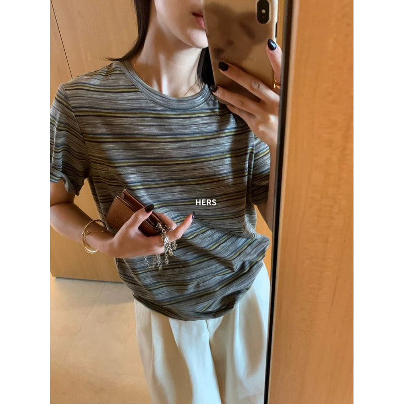 HERS> 撞色條紋T 20609#