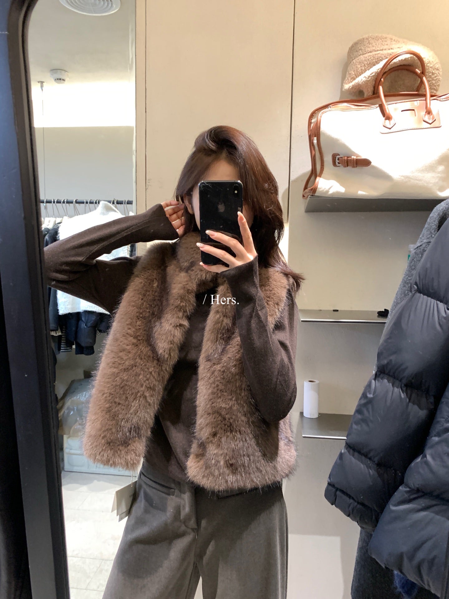 HERS - 毛絨馬甲  92519#