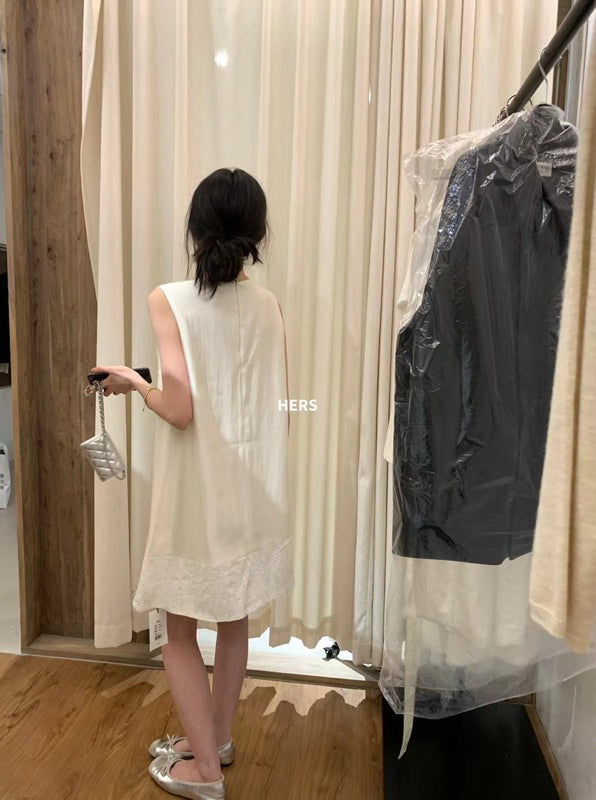HERS> 簡約花邊半身裙 20645#